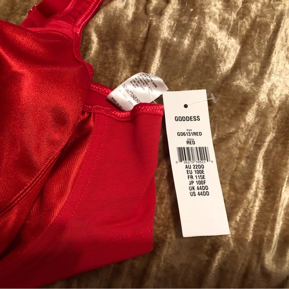 Goddess Bra 6131 Red 44DD - Picture 2 of 5